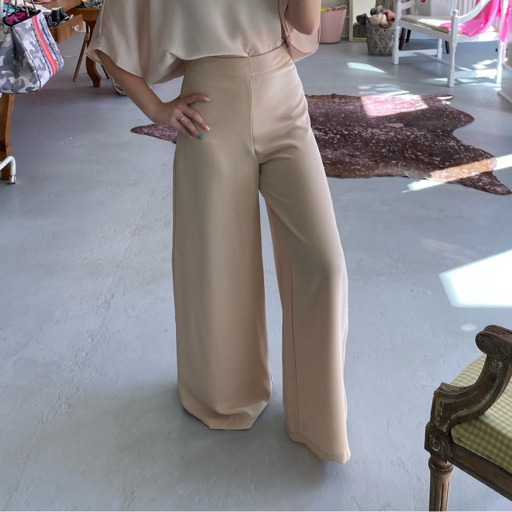 Wide Leg Nude Pants
